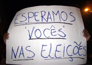 cartaz esperamos vocs nas eleies